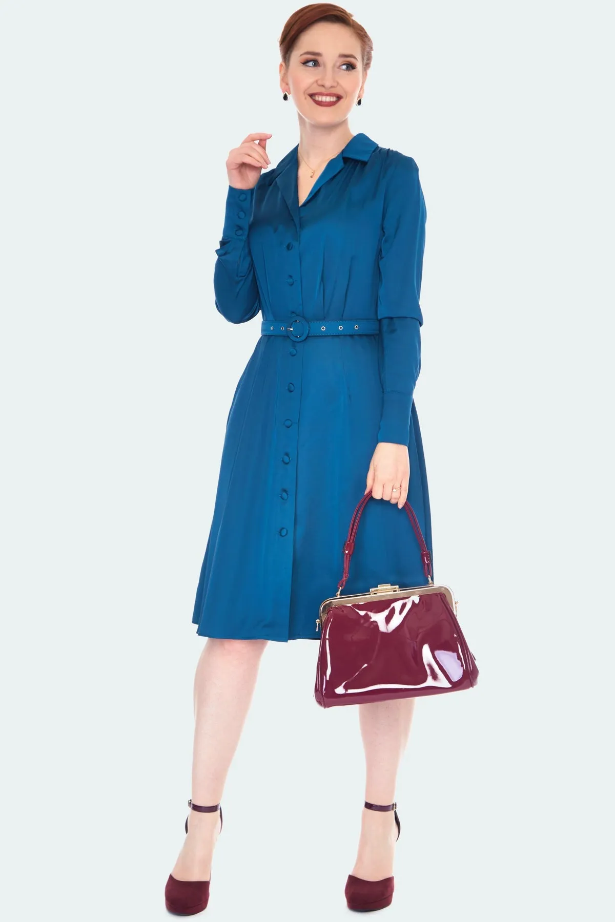 1940s Geraldine Shirt Dress