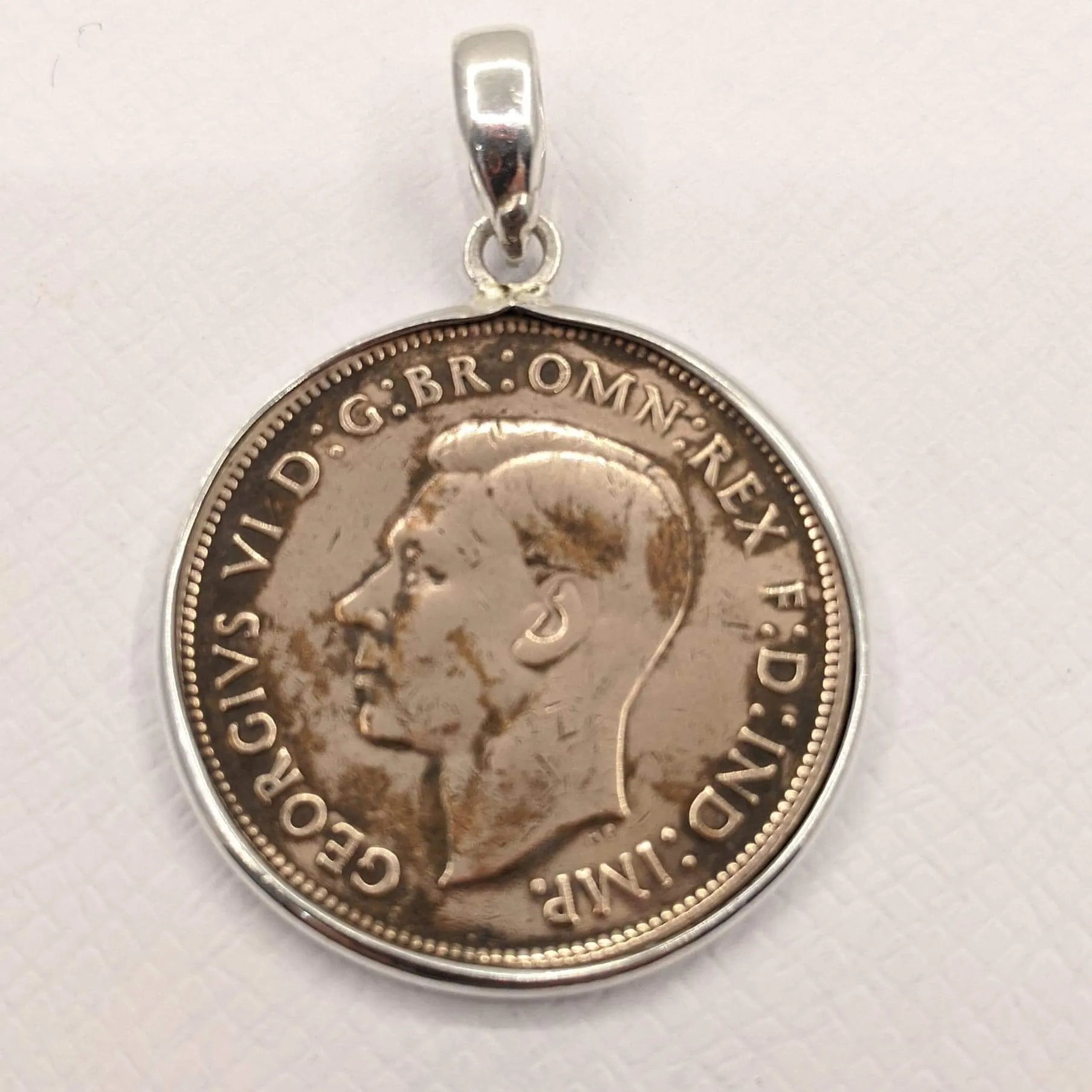 1944 Australian Penny coin pendant