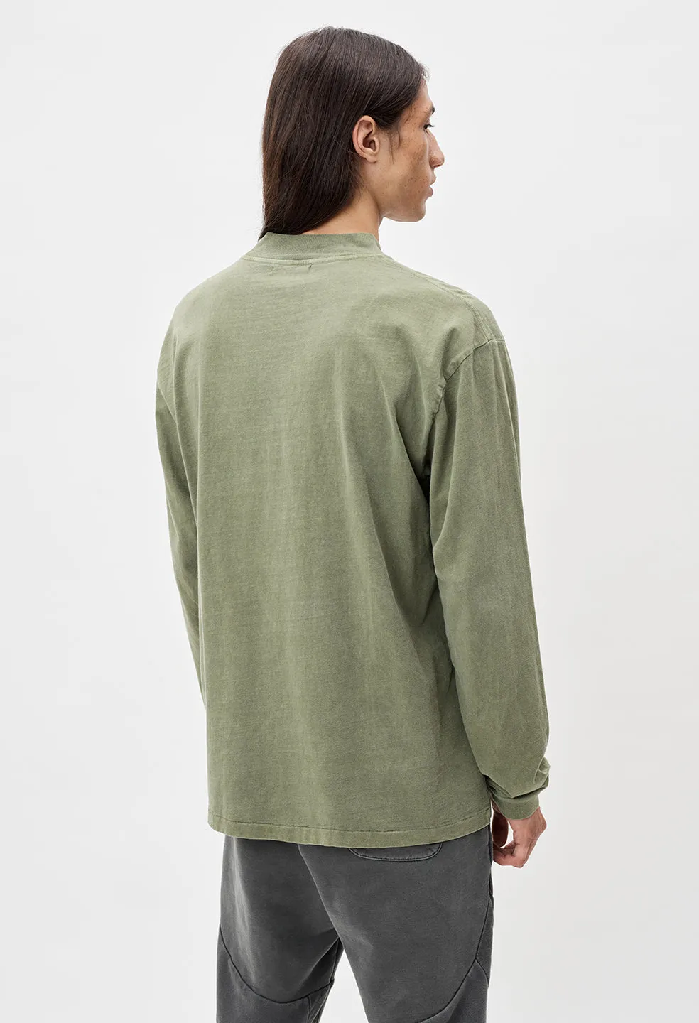 900 LS Mock Tee / Moss