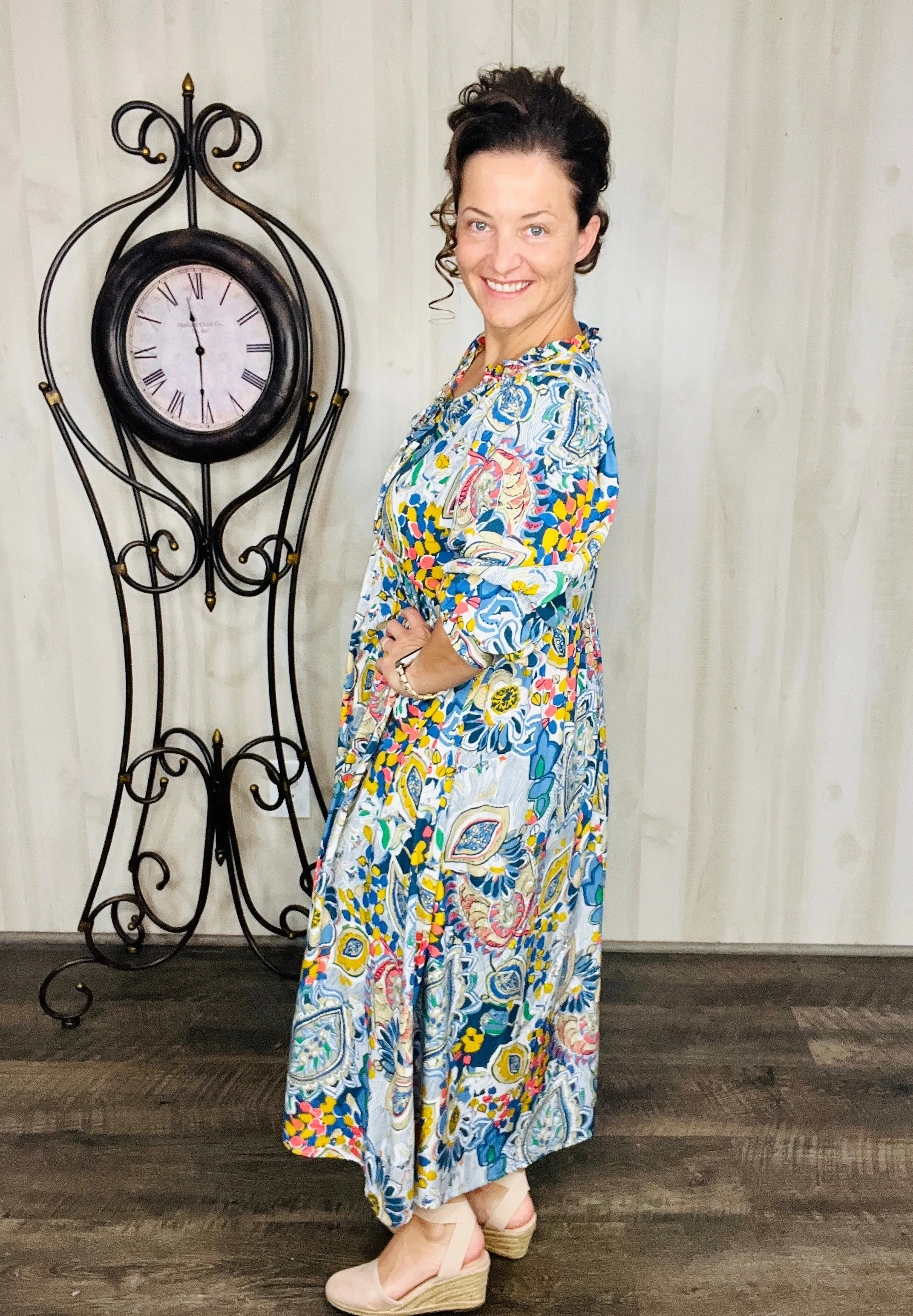 Blue Summer Days Boho Dress