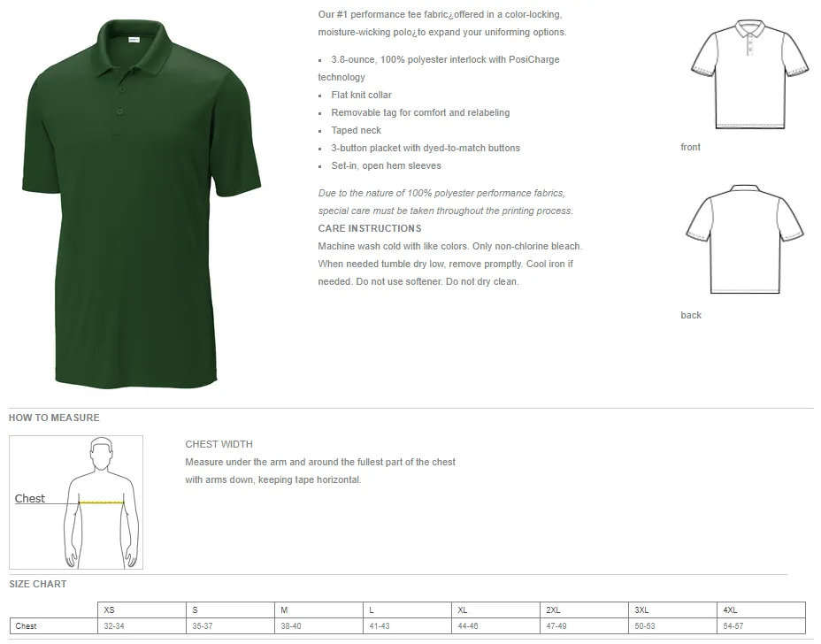 BU Admissions Sport-Tek Polo - Embroidered!