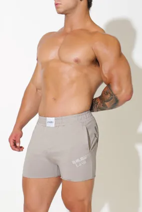 Call You Tonight 5" Short Shorts w/ Elastic Waistband - Grey