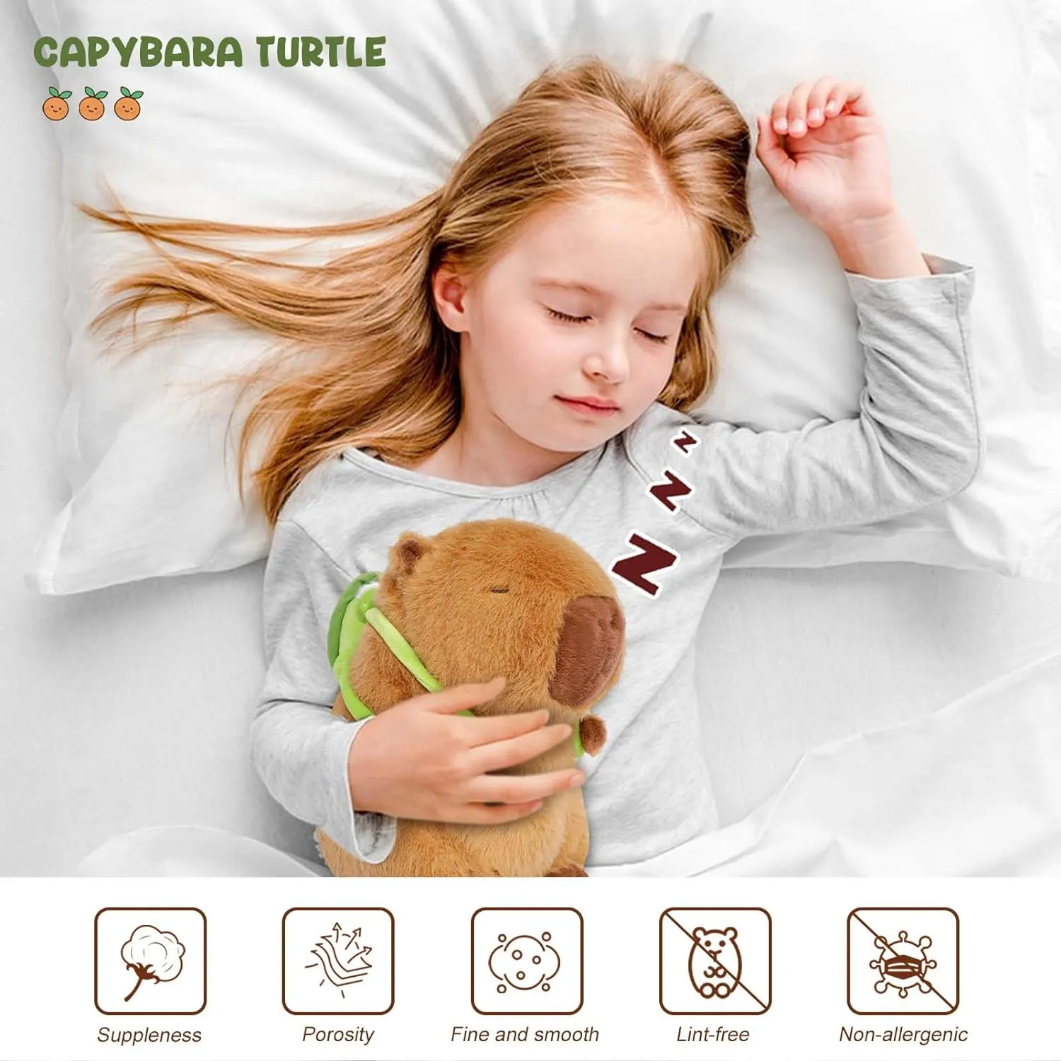 Capybara With Turtle Backpack Plush Toy