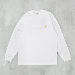 Carhartt WIP Chase L/S Tee - White