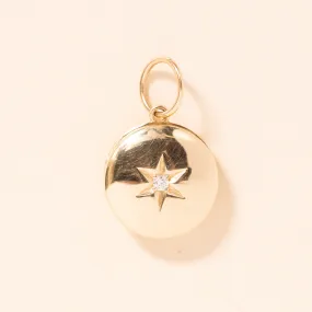 Diamond Star Gold Locket Pendant