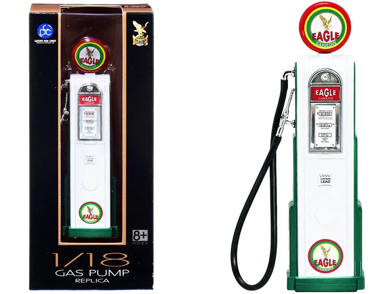 Eagle Gasoline Vintage Digital Gas Pump 1/18 Diecast Replica by Road Signature