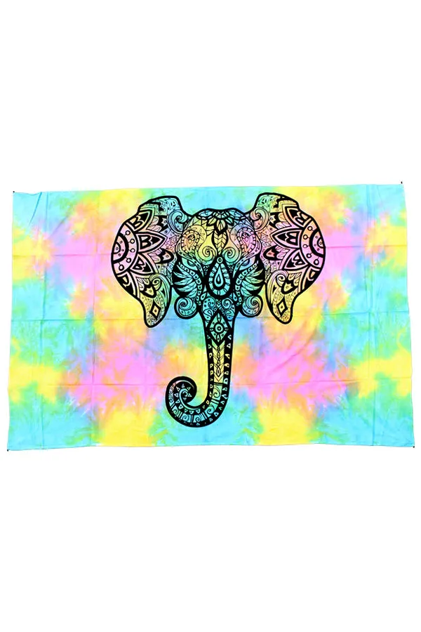 Elephant Mandala Tapestry