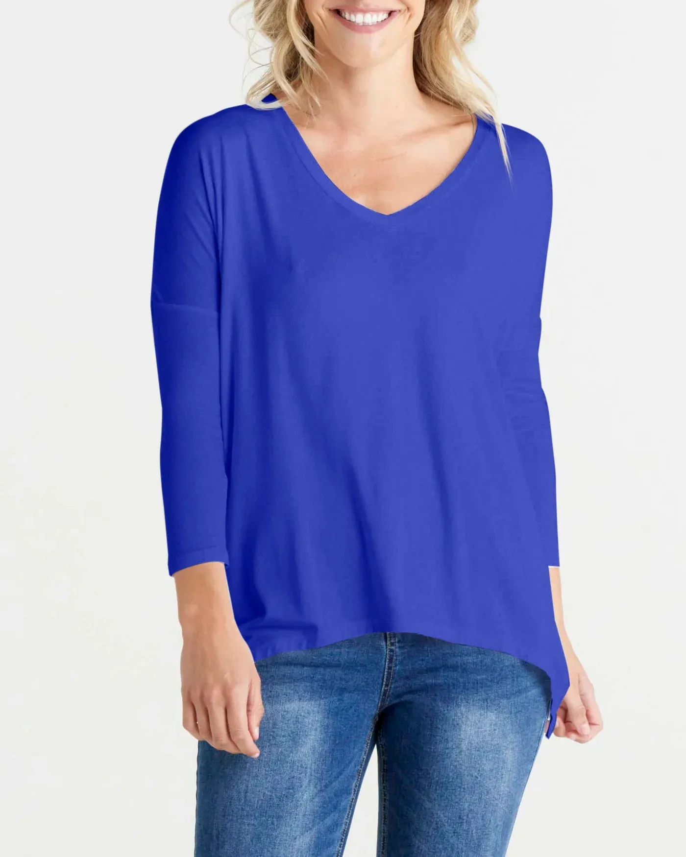 Geneva Tee by Betty Basics - Vivid Blue