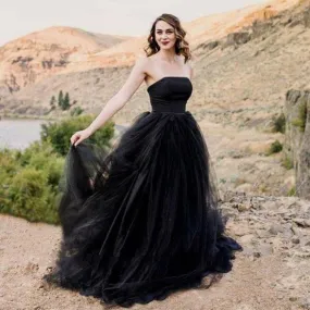 Gothic Tulle Enchantment Wedding Dress