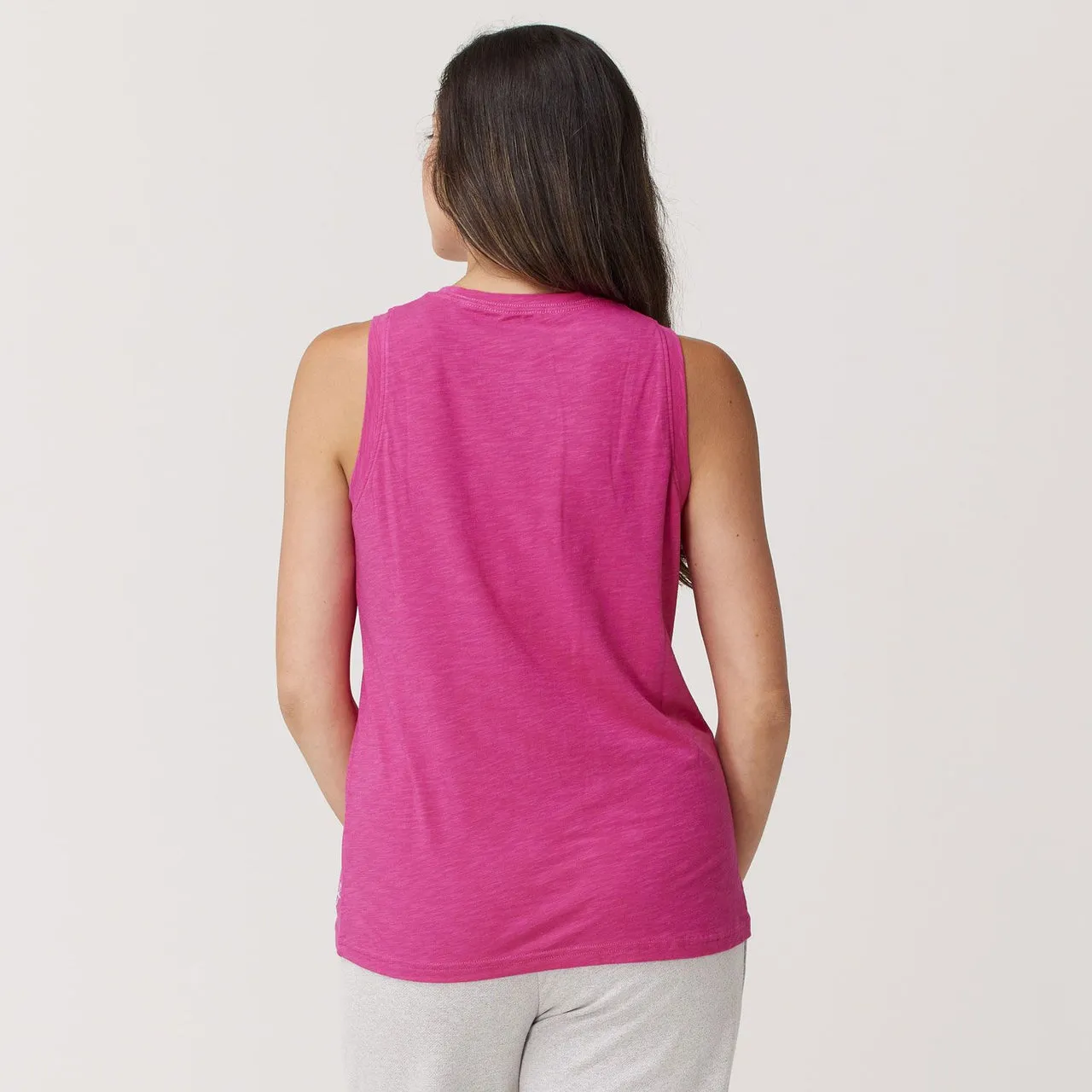 Krimson Klover Cora Tank | White   Indigo   Flamingo