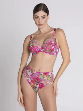 Lise Charmel High Briefs-Flight of Flowers-Fuchsia