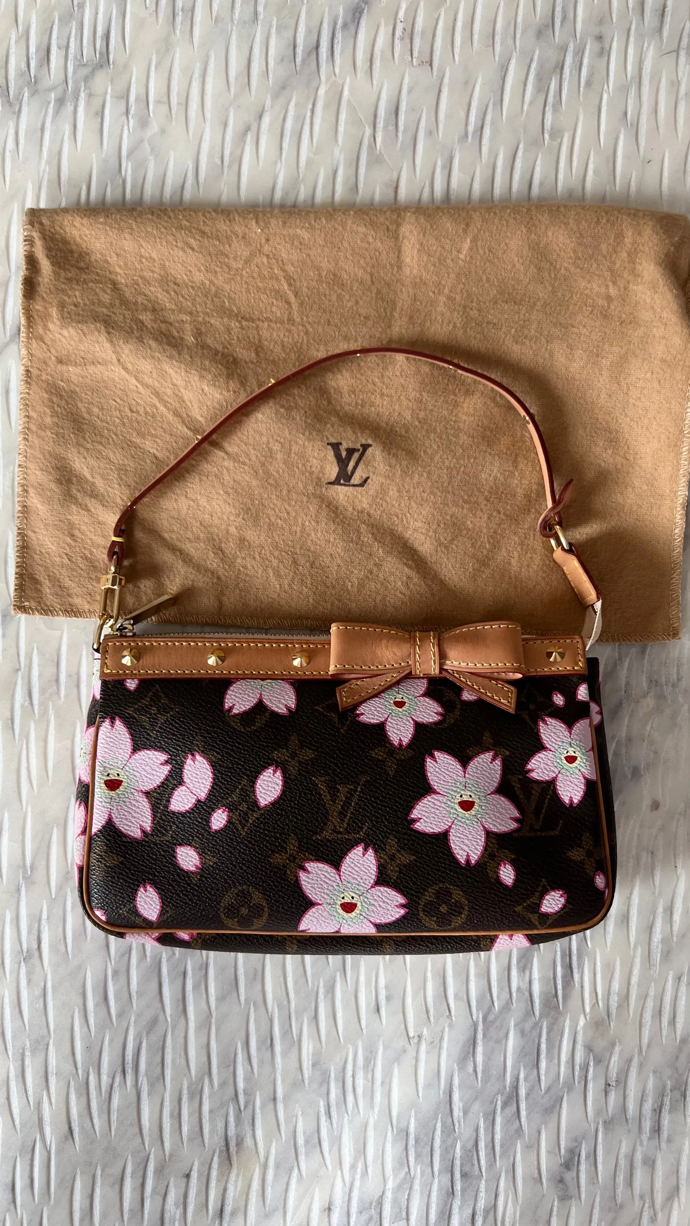 Louis Vuitton Monogram Canvas Limited Edition Cherry Blossom Pochette