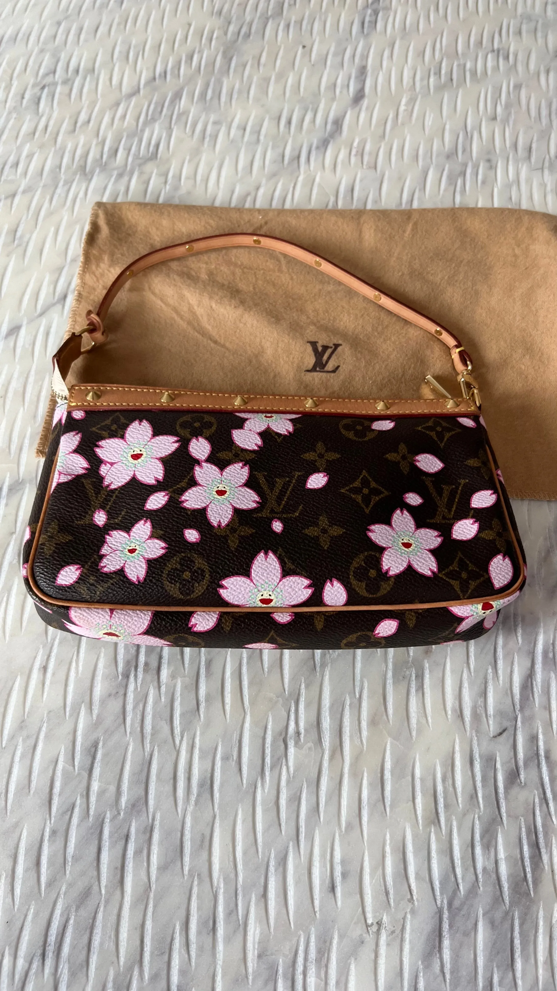 Louis Vuitton Monogram Canvas Limited Edition Cherry Blossom Pochette