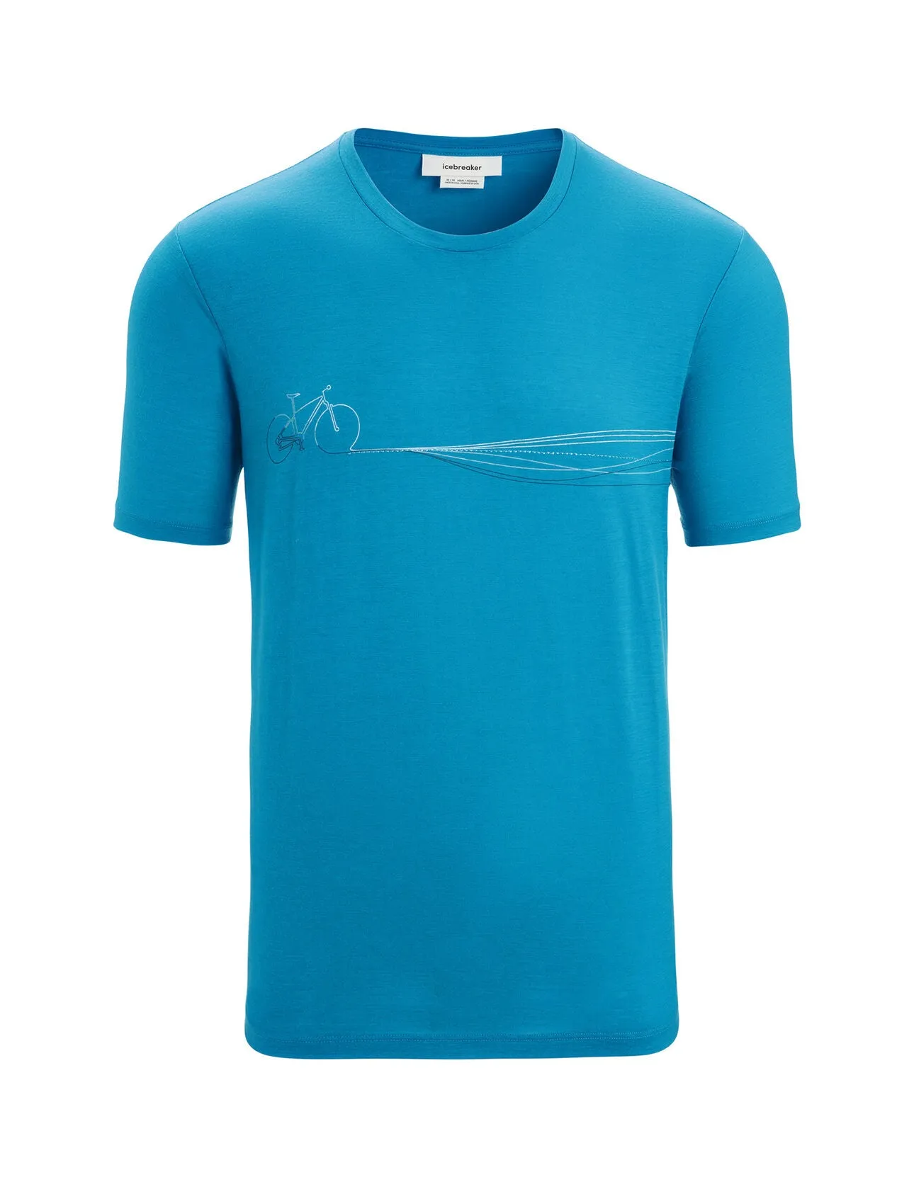 Mens Merino Tech Lite II Short Sleeve T-Shirt Cadence Paths