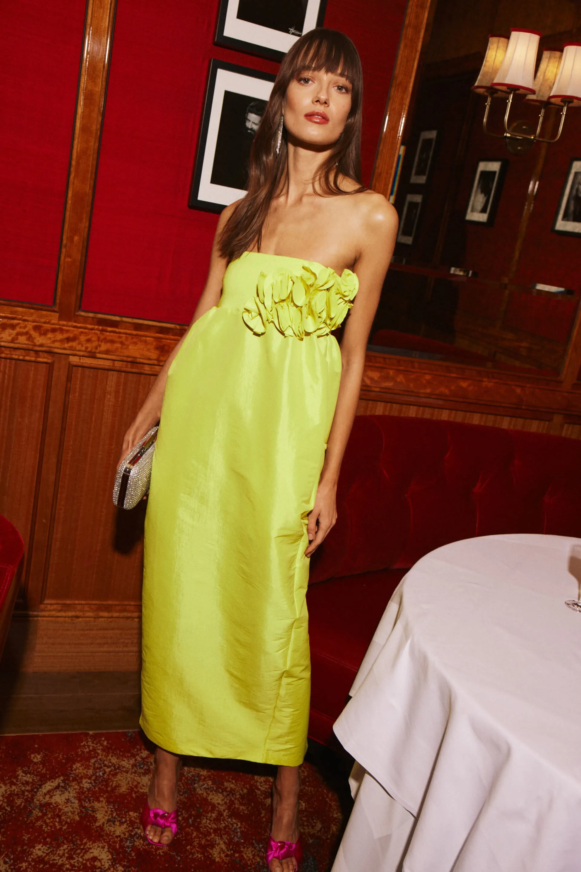 Neon Yellow Rosseta Dress