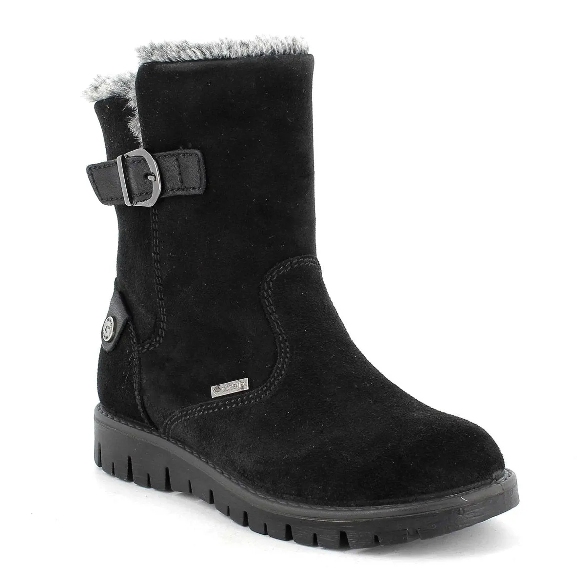 Primigi Girl's 2872311 (Sizes 36-39) Black Suede Gore-Tex Waterproof