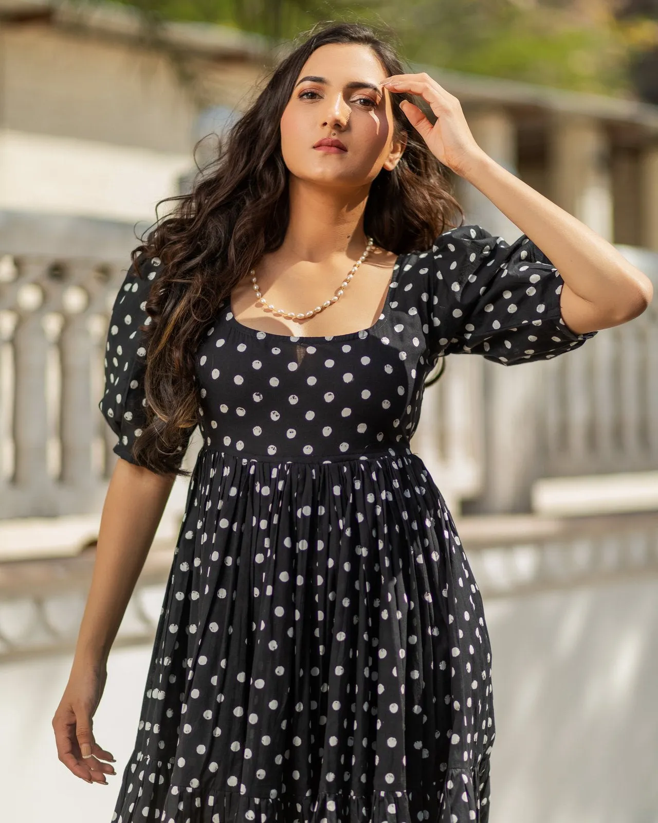 Princess Polka Dot Cotton Dress