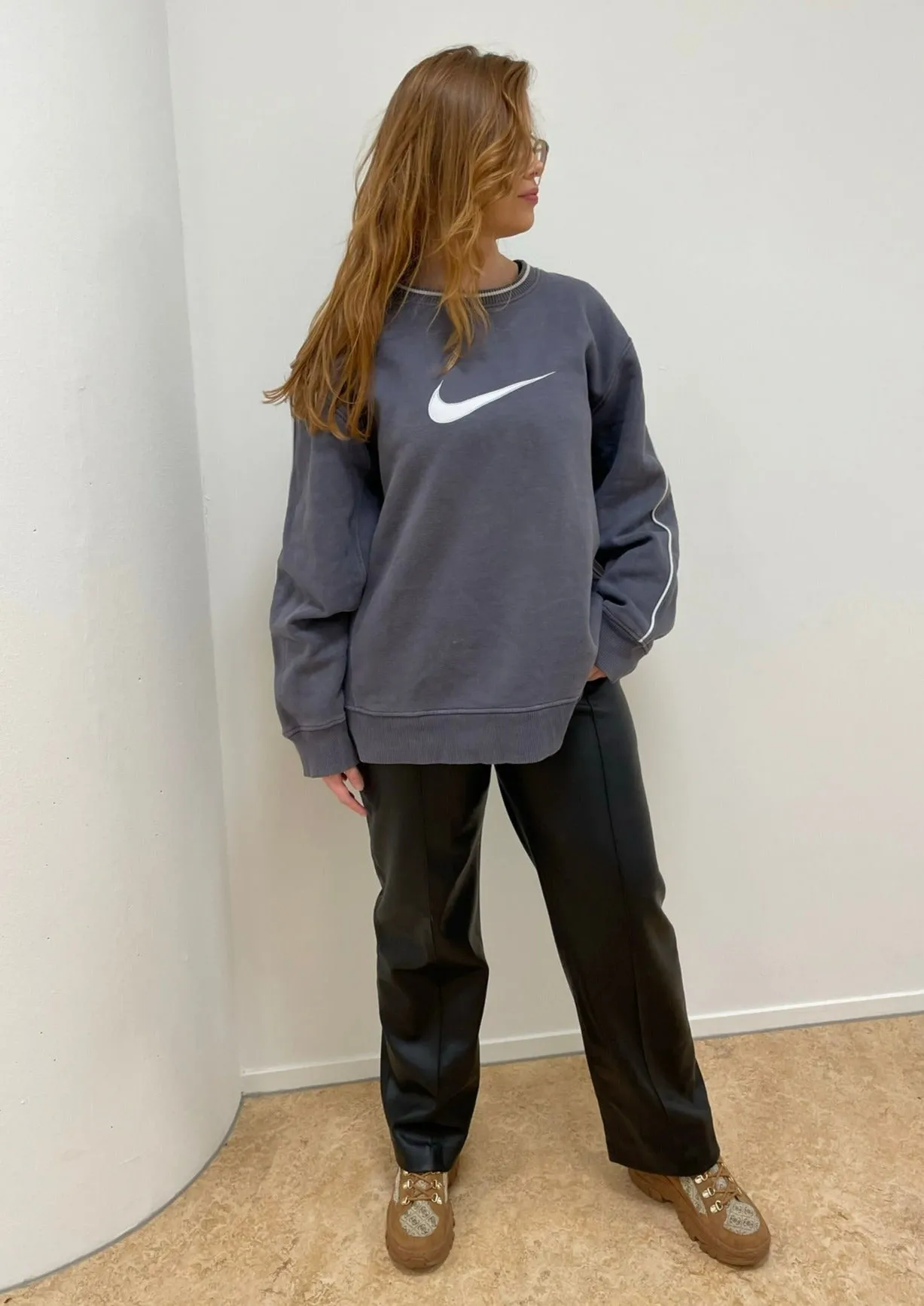 RARE Nike Vintage Big Swoosh Sweater XL