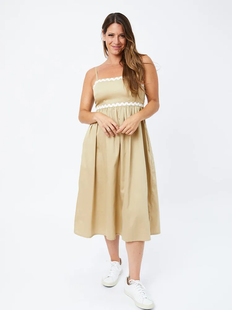 Sofia Midi Dress - Khaki