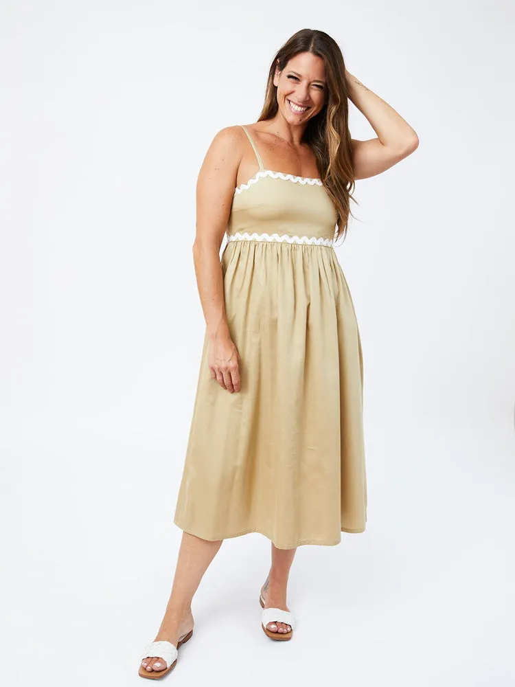 Sofia Midi Dress - Khaki