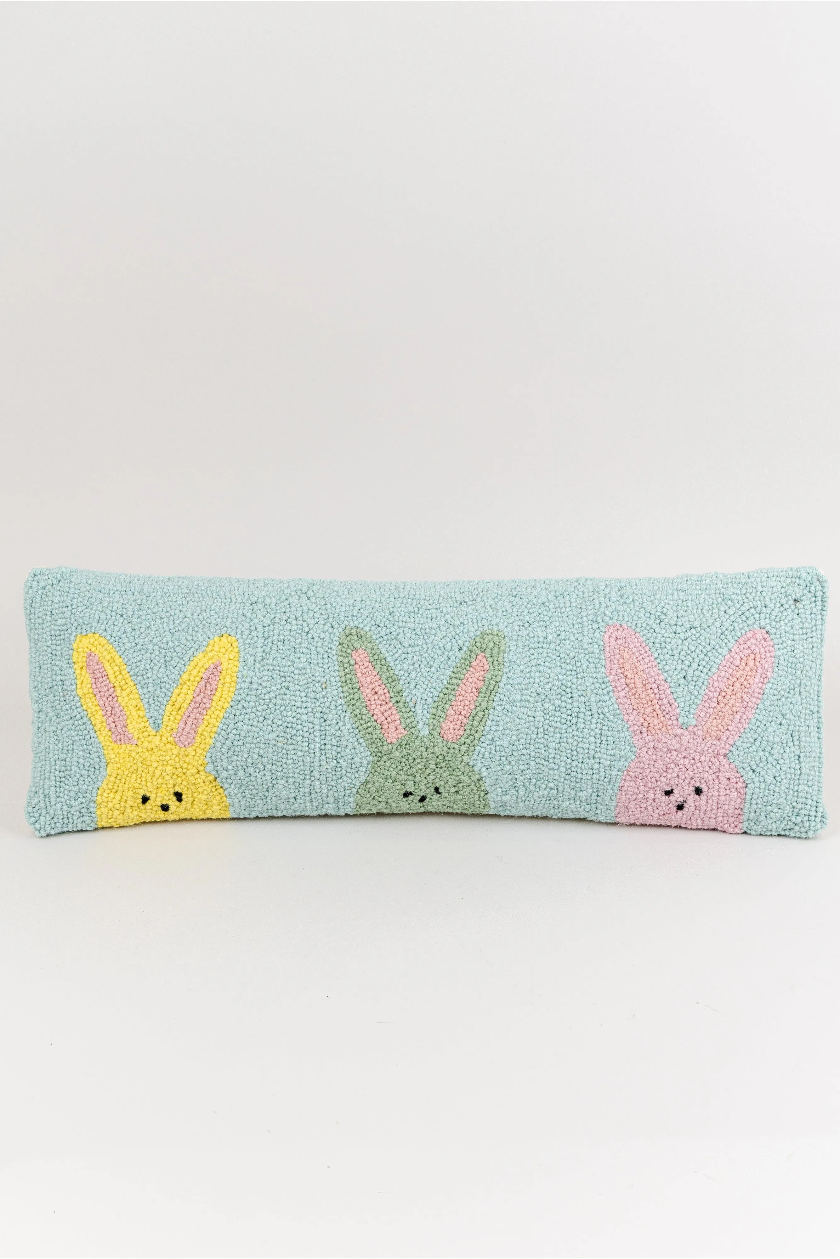 Three Bunny Peeps Hook Pillow