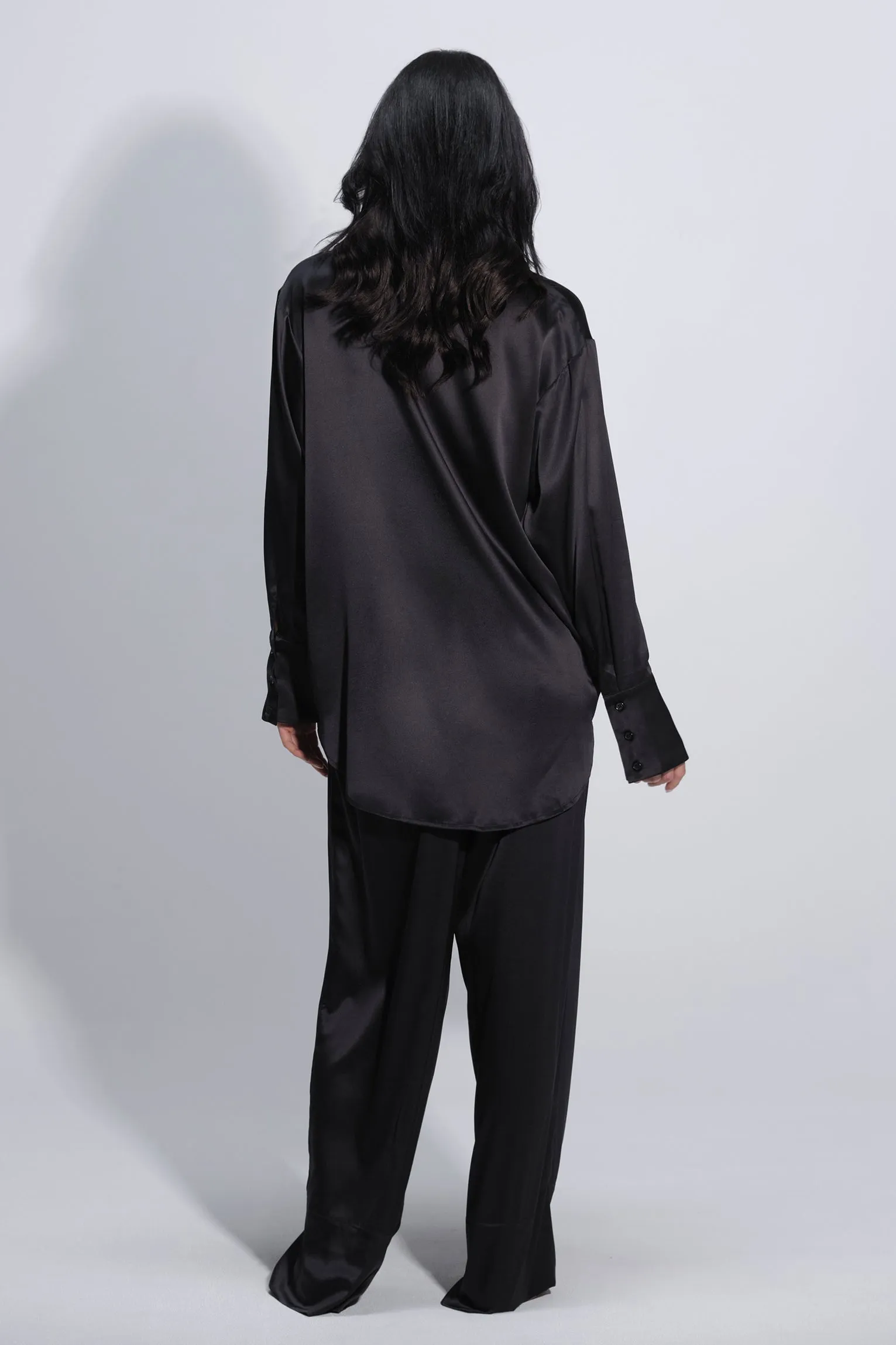 Twyla Silk Pyjama Pant Black