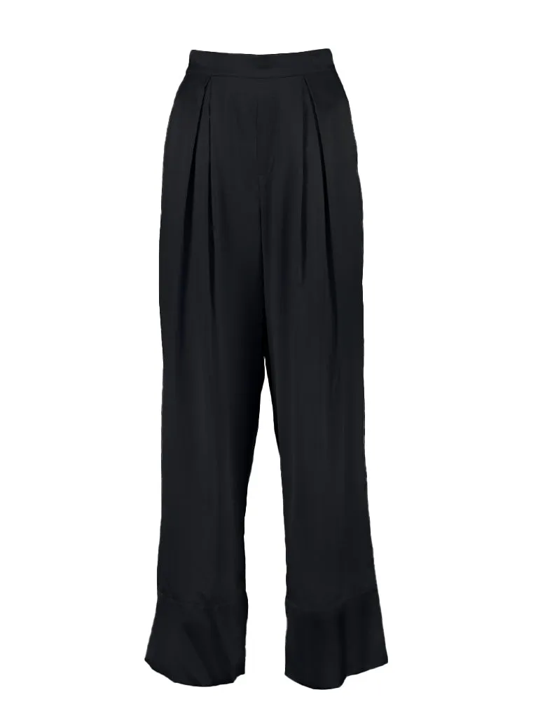 Twyla Silk Pyjama Pant Black