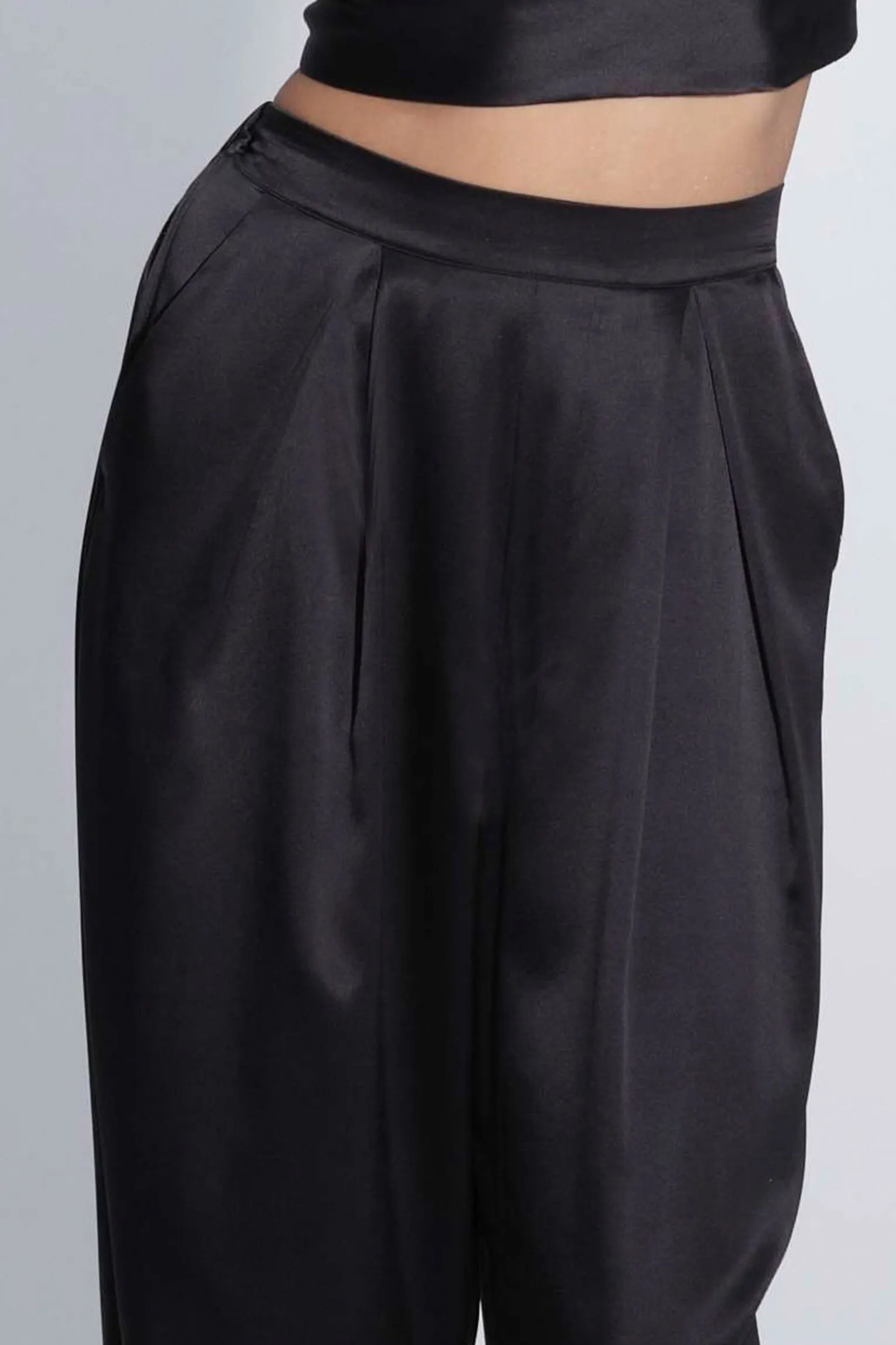 Twyla Silk Pyjama Pant Black