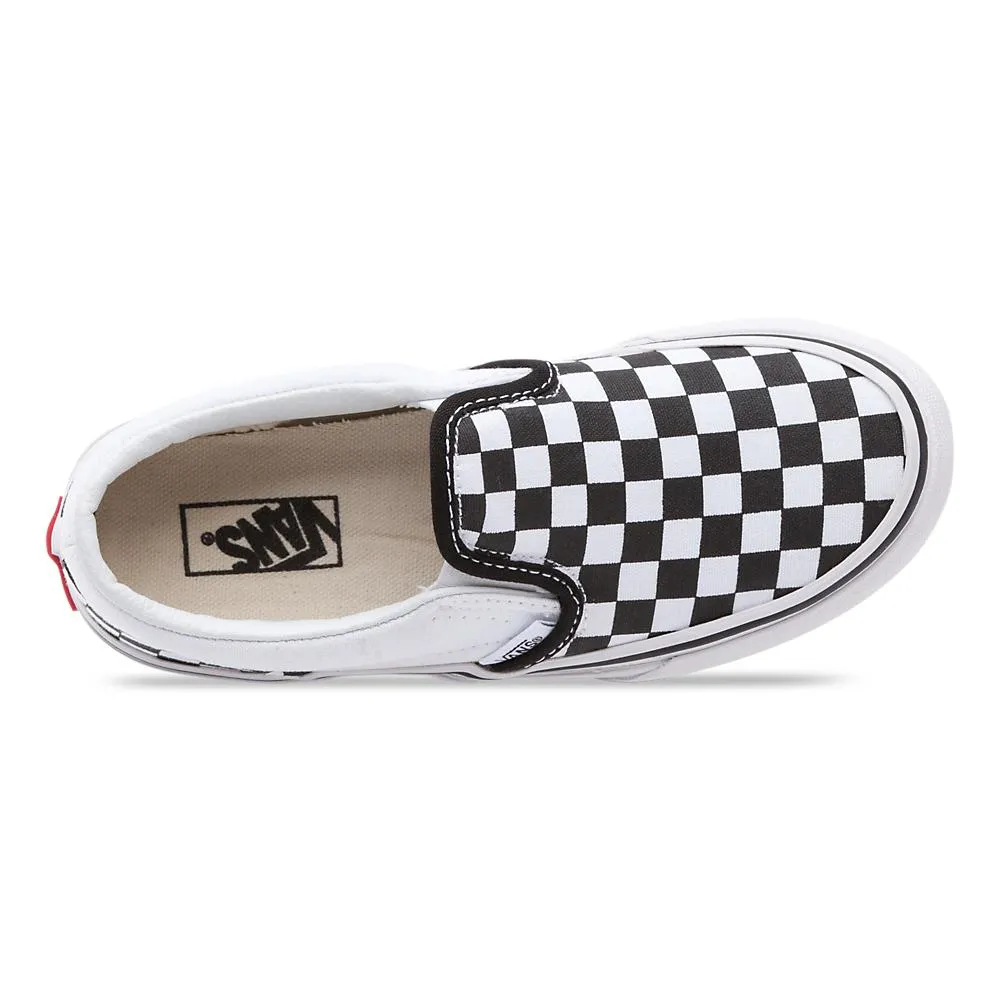 Vans Kids Checkerboard Slip-On Black/White