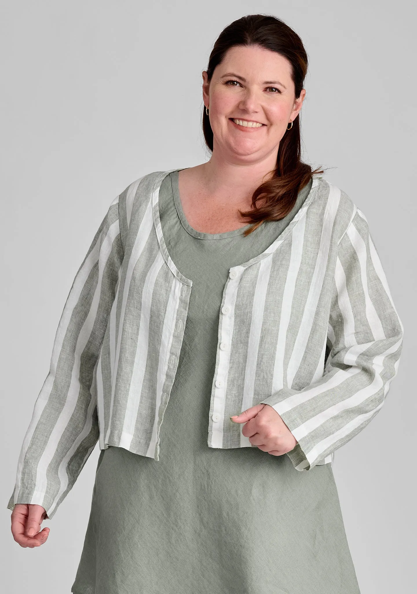 Vee Cardi - Linen Cardigan