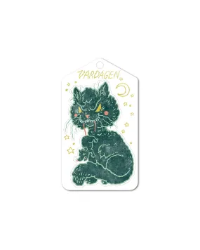 Vintage Black Cat Sticker