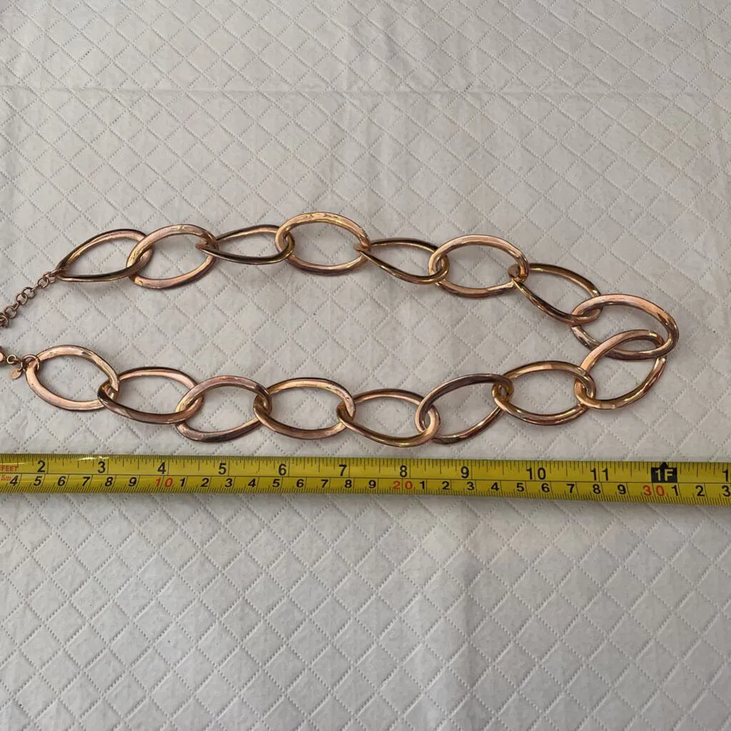 Vintage Bronze Milar Link Necklace