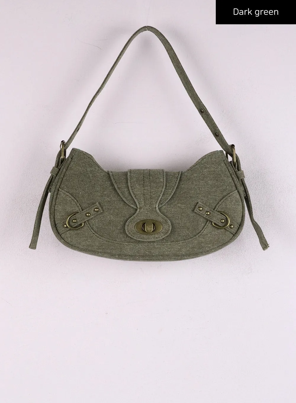 Vintage Buckled Shoulder Bag IJ430