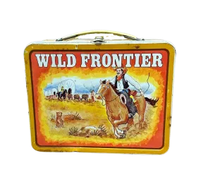 Vintage Wild Frontier Metal Lunchbox