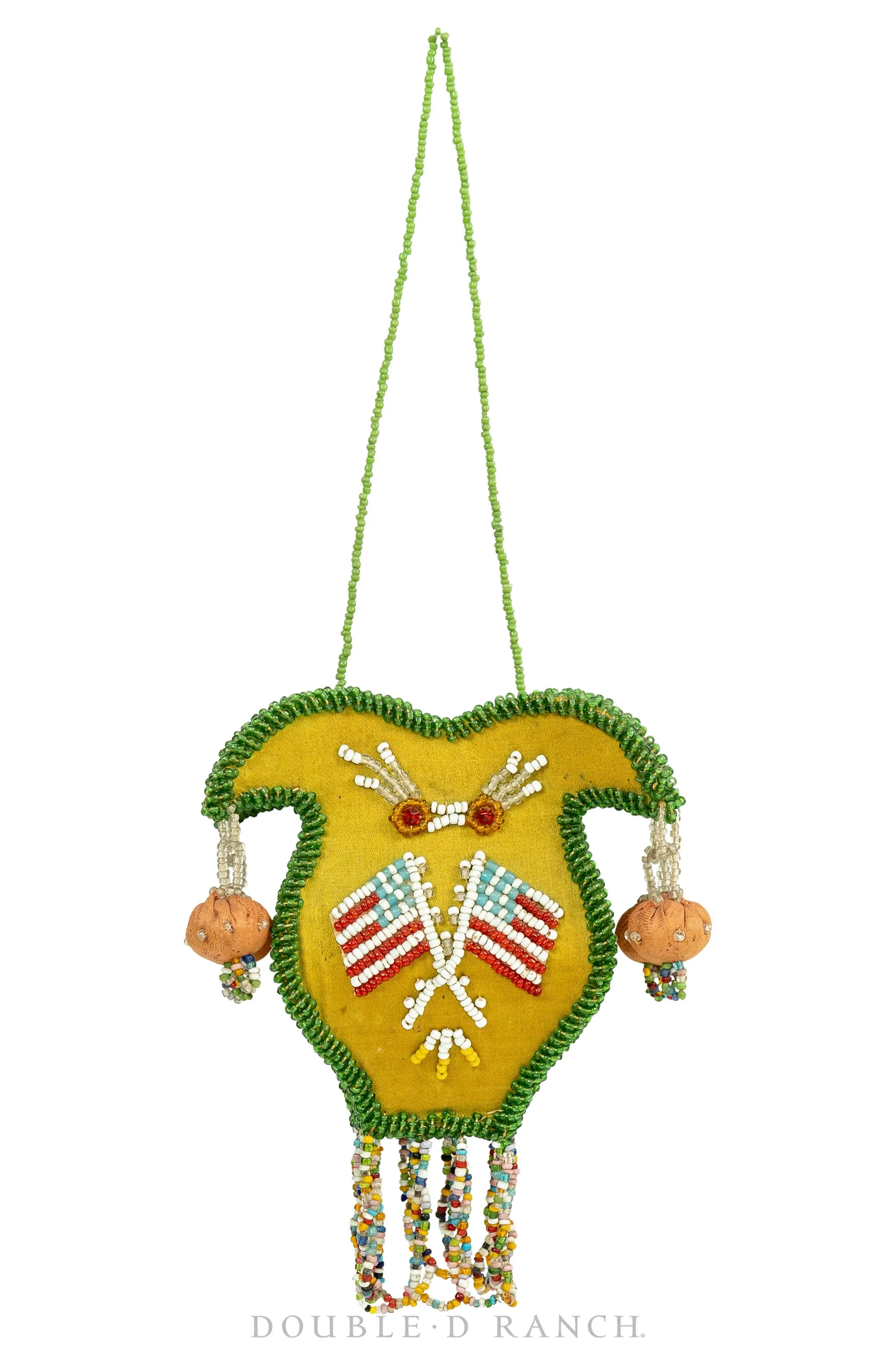 Whimsey, Hanging Basket, Quarter Lobe, Rabbit & Twin Flags, Vintage, Turn of the Century, 257